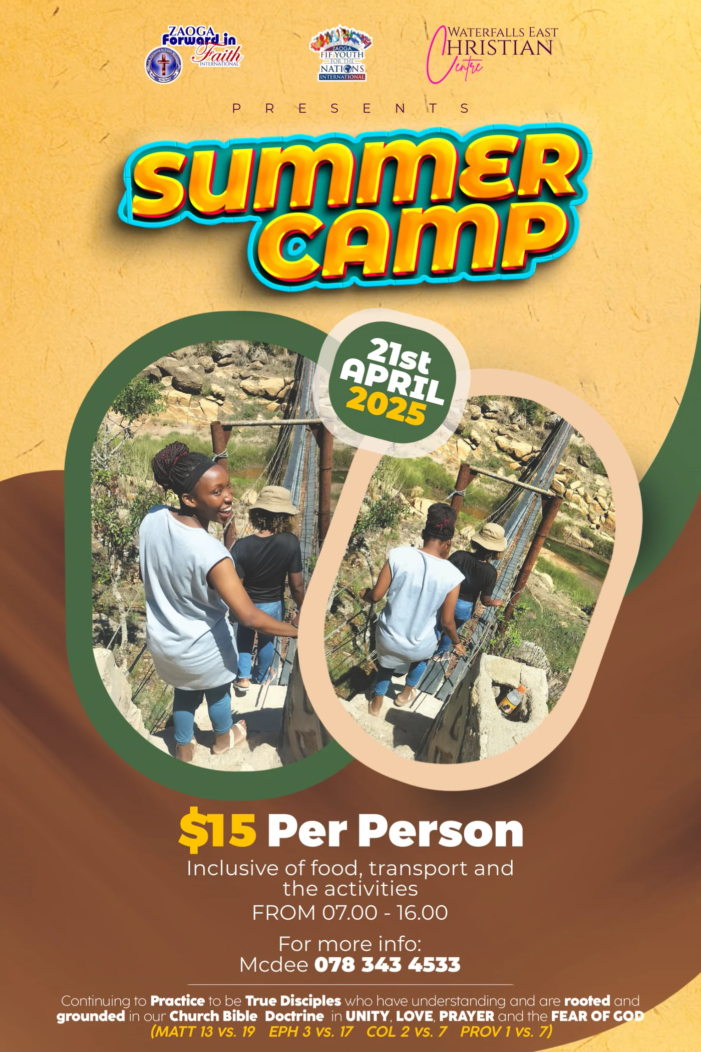 Poster for a previous Summer Camp held on 21 April 2025